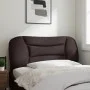 Padded headboard dark brown fabric 100 cm by , Headboards and footboards - Ref: Foro24-374552, Price: 39,23 €, Discount: %