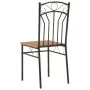Esszimmerset 7-teilig aus MDF und braunem Stahl von vidaXL, Möbelsets für Küchen und Esszimmer - Ref: Foro24-281401, Preis: 2...