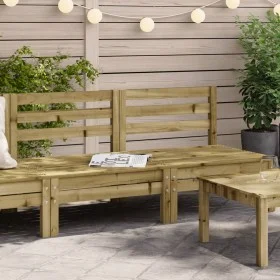 Garden sofa without armrests 2 units pine wood impregnated by , Modular outdoor sofas - Ref: Foro24-838004, Price: 93,64 €, D...