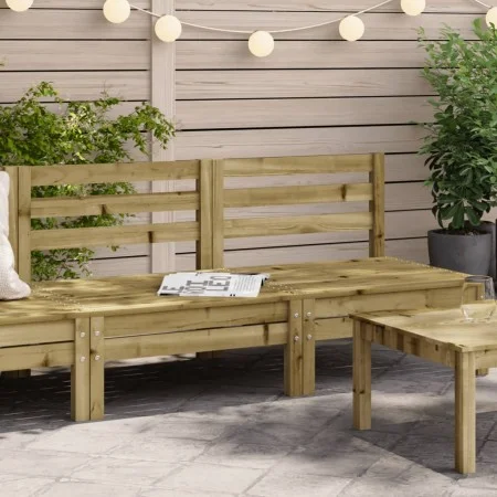 Garden sofa without armrests 2 units pine wood impregnated by , Modular outdoor sofas - Ref: Foro24-838004, Price: 93,64 €, D...