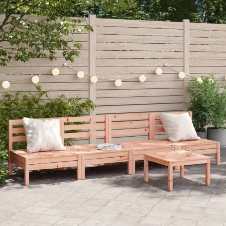 Garden sofas without armrests 4 units solid Douglas wood by , Modular outdoor sofas - Ref: Foro24-838010, Price: 176,81 €, Di...