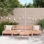 Garden sofas without armrests 4 units solid Douglas wood by , Modular outdoor sofas - Ref: Foro24-838010, Price: 176,81 €, Di...