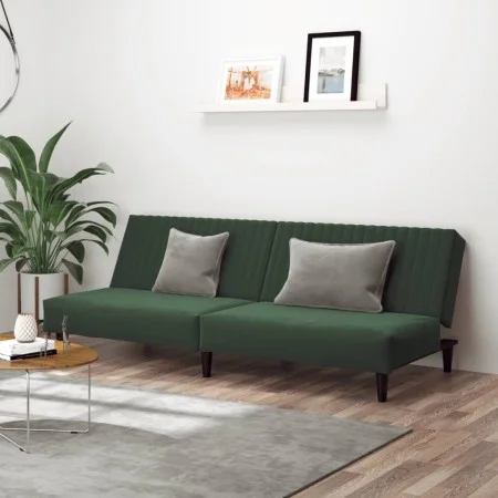 2-Sitzer-Schlafsofa dunkelgrüner Samt von , Sofas - Ref: Foro24-375928, Preis: 235,80 €, Rabatt: %