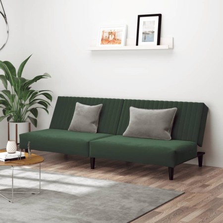 2-Sitzer-Schlafsofa dunkelgrüner Samt von , Sofas - Ref: Foro24-375928, Preis: 239,89 €, Rabatt: %