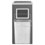 Black steel trash can with ashtray 45 L by vidaXL, Garbage cans and trash cans - Ref: Foro24-51093, Price: 122,44 €, Discount: %