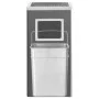 Papelera con cenicero de acero negro 45 L de vidaXL, Cubos de la basura y papeleras - Ref: Foro24-51093, Precio: 112,52 €, De...