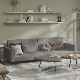 2-Sitzer-Schlafsofa hellgrauer Samt von , Sofas - Ref: Foro24-375937, Preis: 285,22 €, Rabatt: %