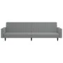 2-Sitzer-Schlafsofa hellgrauer Samt von , Sofas - Ref: Foro24-375937, Preis: 285,22 €, Rabatt: %