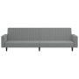 Sofá cama de 2 plazas terciopelo gris claro de , Sofás - Ref: Foro24-375937, Precio: 289,83 €