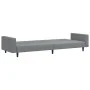 2-Sitzer-Schlafsofa hellgrauer Samt von , Sofas - Ref: Foro24-375937, Preis: 285,22 €, Rabatt: %