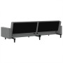 2-Sitzer-Schlafsofa hellgrauer Samt von , Sofas - Ref: Foro24-375937, Preis: 289,99 €, Rabatt: %