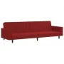 2-Sitzer-Schlafsofa Samt in der Farbe Rotwein von , Sofas - Ref: Foro24-375942, Preis: 251,09 €, Rabatt: %