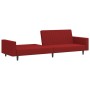 2-Sitzer-Schlafsofa Samt in der Farbe Rotwein von , Sofas - Ref: Foro24-375942, Preis: 255,55 €, Rabatt: %