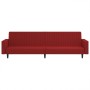 2-Sitzer-Schlafsofa Samt in der Farbe Rotwein von , Sofas - Ref: Foro24-375942, Preis: 255,55 €, Rabatt: %