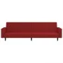 2-Sitzer-Schlafsofa Samt in der Farbe Rotwein von , Sofas - Ref: Foro24-375942, Preis: 251,09 €, Rabatt: %
