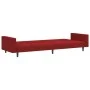 2-Sitzer-Schlafsofa Samt in der Farbe Rotwein von , Sofas - Ref: Foro24-375942, Preis: 251,09 €, Rabatt: %