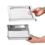 Papelera con cenicero de acero negro 45 L de vidaXL, Cubos de la basura y papeleras - Ref: Foro24-51093, Precio: 112,52 €, De...