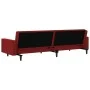 2-Sitzer-Schlafsofa Samt in der Farbe Rotwein von , Sofas - Ref: Foro24-375942, Preis: 251,09 €, Rabatt: %