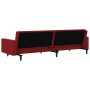Sofá cama de 2 plazas terciopelo color vino tinto de , Sofás - Ref: Foro24-375942, Precio: 255,55 €, Descuento: %