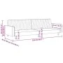 2-Sitzer-Schlafsofa Samt in der Farbe Rotwein von , Sofas - Ref: Foro24-375942, Preis: 251,09 €, Rabatt: %