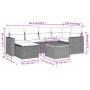 7-piece garden sofa set and beige synthetic rattan cushions by , Modular outdoor sofas - Ref: Foro24-3224224, Price: 438,10 €...