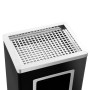 Black steel trash can with ashtray 45 L by vidaXL, Garbage cans and trash cans - Ref: Foro24-51093, Price: 122,44 €, Discount: %