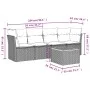 Garden sofa set with 5-piece synthetic rattan beige cushions by , Garden sets - Ref: Foro24-3223475, Price: 317,47 €, Discoun...
