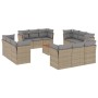 Garden set with 13-piece synthetic rattan beige cushions. by , Garden sets - Ref: Foro24-3223539, Price: 827,57 €, Discount: %