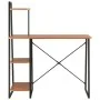 Escritorio con estantería negro y marrón 102x50x117 cm de vidaXL, Escritorios - Ref: Foro24-20285, Precio: 67,41 €, Descuento: %