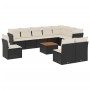 11-piece garden sofa set and black synthetic rattan cushions by , Garden sets - Ref: Foro24-3223697, Price: 570,87 €, Discoun...