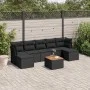 8-piece garden sofa set with black synthetic rattan cushions by , Garden sets - Ref: Foro24-3223773, Price: 458,21 €, Discoun...
