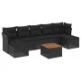 8-piece garden sofa set with black synthetic rattan cushions by , Garden sets - Ref: Foro24-3223773, Price: 458,21 €, Discoun...