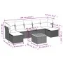 8-piece garden sofa set with black synthetic rattan cushions by , Garden sets - Ref: Foro24-3223773, Price: 458,21 €, Discoun...