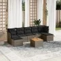 8-teiliges Gartensofa-Set und graue synthetische Rattankissen von , Gartensets - Ref: Foro24-3223778, Preis: 420,49 €, Rabatt: %