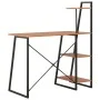 Escritorio con estantería negro y marrón 102x50x117 cm de vidaXL, Escritorios - Ref: Foro24-20285, Precio: 67,41 €, Descuento: %