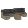 8-teiliges Gartensofa-Set und graue synthetische Rattankissen von , Gartensets - Ref: Foro24-3223778, Preis: 420,49 €, Rabatt: %