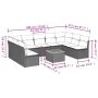 Garden sofa set with beige cushions, 10 pieces, made of synthetic rattan. by , Garden sets - Ref: Foro24-3223790, Price: 608,...