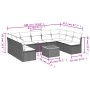 Set Gartensofas mit beigen Kissen 10 Stück synthetisches Rattan von , Gartensets - Ref: Foro24-3223790, Preis: 576,34 €, Raba...