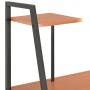 Schreibtisch mit schwarzem und braunem Regal 102x50x117 cm von vidaXL, Schreibtische - Ref: Foro24-20285, Preis: 78,02 €, Rab...