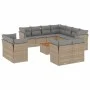 Garden sofa set 12 pieces and brown synthetic rattan cushions by , Garden sets - Ref: Foro24-3223945, Price: 792,11 €, Discou...