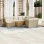 11-teiliges Gartensofa-Set mit beigen synthetischen Rattankissen von , Gartensets - Ref: Foro24-3223972, Preis: 702,97 €, Rab...