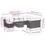 11-teiliges Gartensofa-Set mit beigen synthetischen Rattankissen von , Gartensets - Ref: Foro24-3223972, Preis: 702,97 €, Rab...