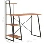 Escritorio con estantería negro y marrón 102x50x117 cm de vidaXL, Escritorios - Ref: Foro24-20285, Precio: 67,41 €, Descuento: %