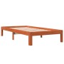 Estructura de cama madera maciza pino marrón cera 100x200 cm de , Camas y somieres - Ref: Foro24-844169, Precio: 79,99 €, Des...