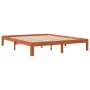 Bettgestell aus massivem, wachsbraunem Kiefernholz, 180 x 200 cm von , Betten und Lattenroste - Ref: Foro24-844174, Preis: 11...