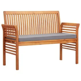 2-Sitzer-Gartenbank mit massivem Akazienholzkissen 120 cm von vidaXL, Gartenbänke - Ref: Foro24-45972, Preis: 181,10 €, Rabat...
