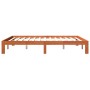 Bettgestell aus massivem, wachsbraunem Kiefernholz, 180 x 200 cm von , Betten und Lattenroste - Ref: Foro24-844174, Preis: 11...