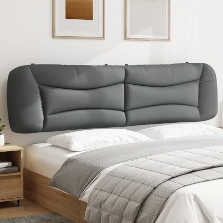 Padded headboard light gray fabric 200 cm by , Headboards and footboards - Ref: Foro24-374616, Price: 100,19 €, Discount: %