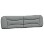Padded headboard light gray fabric 200 cm by , Headboards and footboards - Ref: Foro24-374616, Price: 100,19 €, Discount: %
