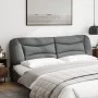 Padded headboard light gray fabric 200 cm by , Headboards and footboards - Ref: Foro24-374616, Price: 100,19 €, Discount: %